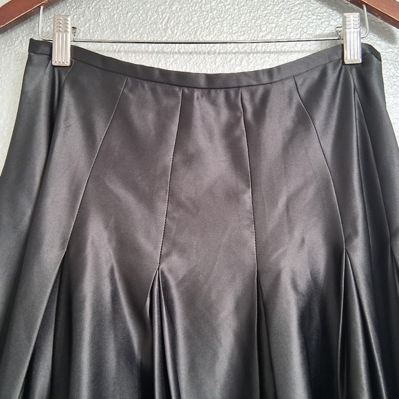 NWT J.R. Nites Black Pleated Formal Midi Skirt   Size 8P - Picture 11 of 14